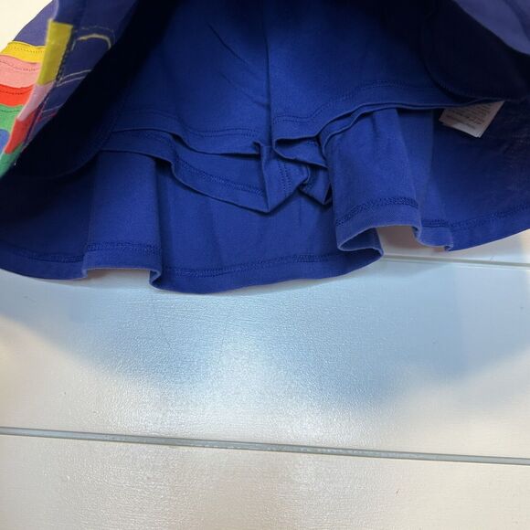 NEW Mini Boden 4-5Y Skort Jersey Applique Rainbow Sunshine Skirt Shorts Girl 4T - Picture 5 of 12